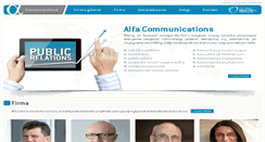 Desktop Screenshot of alfacommunications.pl